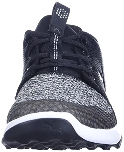 PUMA Golf Men's Grip Fusion Sport Golf Shoe, Puma Black-Quiet Shade, 10 M US