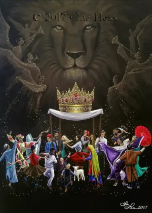 "The King Has Come" Notecard - Liz Hess Collection