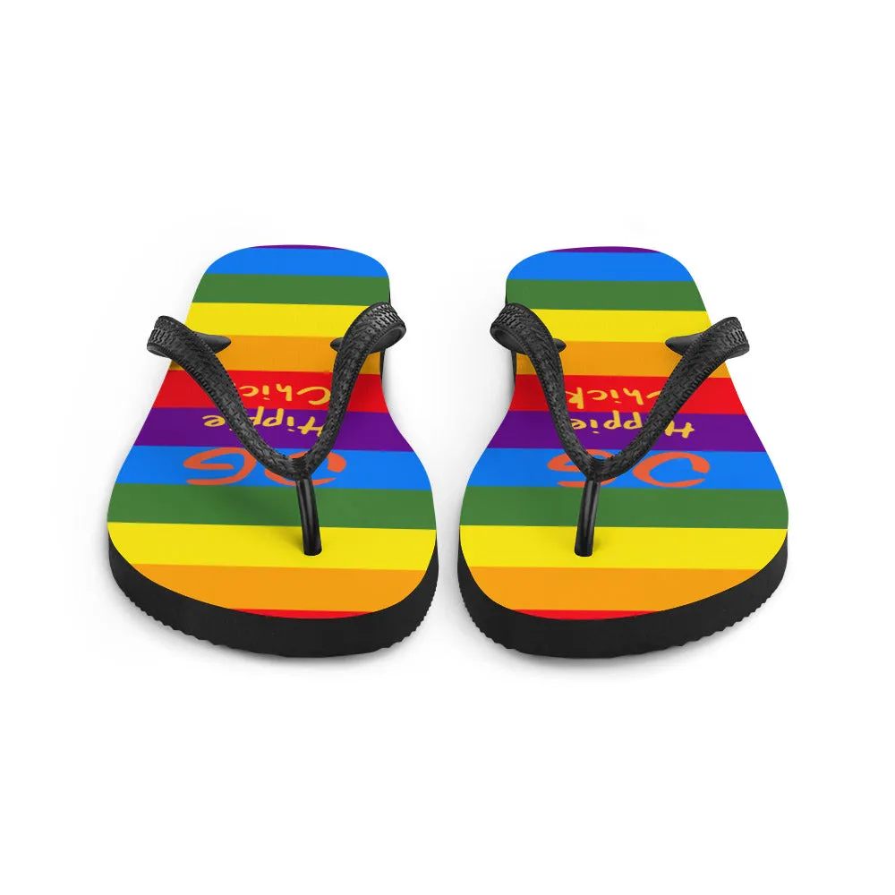 Rainbow Flip-Flops