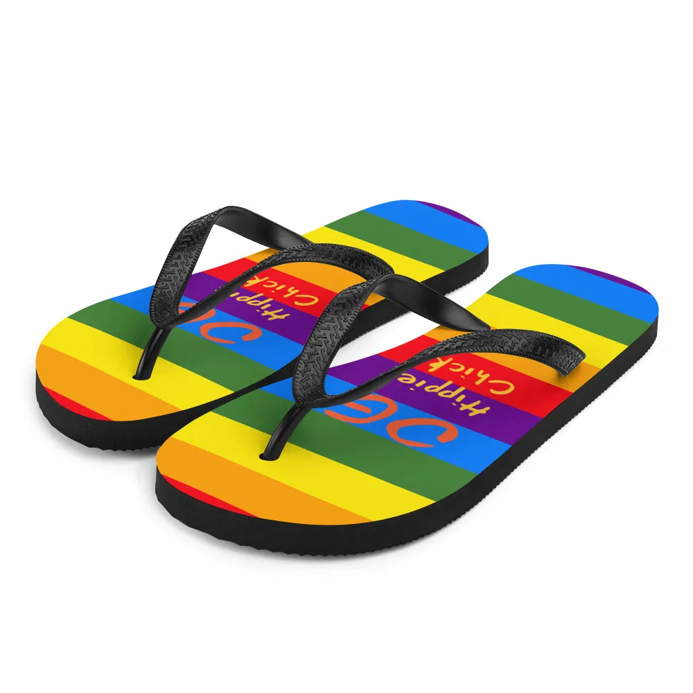 Rainbow Flip-Flops