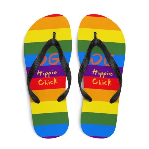 Rainbow Flip-Flops