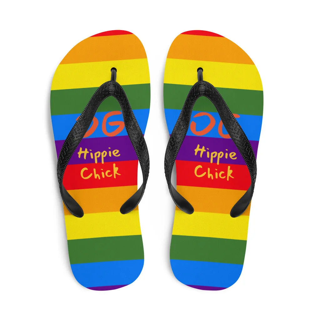 Rainbow Flip-Flops