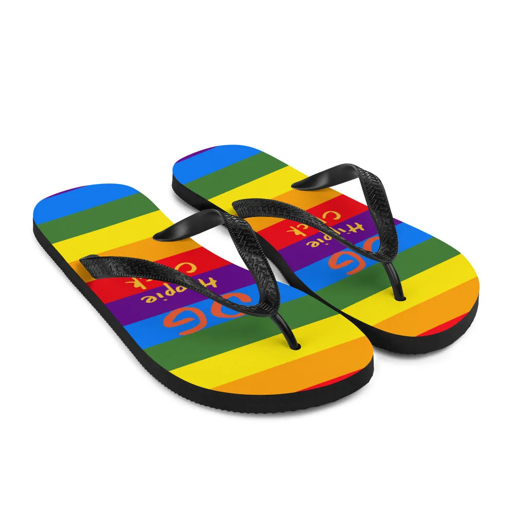 Rainbow Flip-Flops