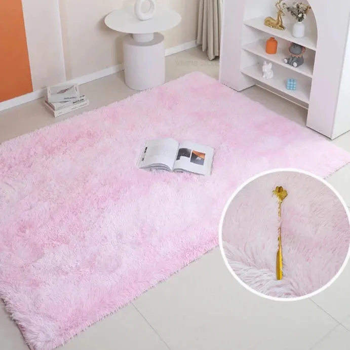 Rainbow Fluffy Carpet