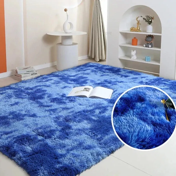 Rainbow Fluffy Carpet