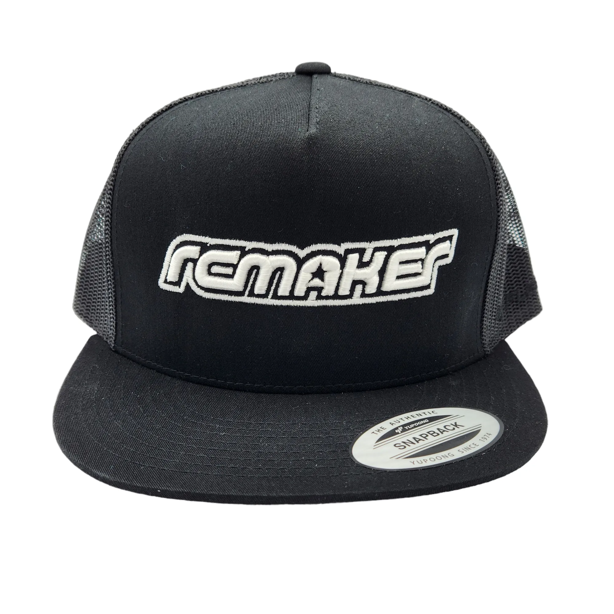 RC MAKER Embroidered Flat Peak Snapback Hat