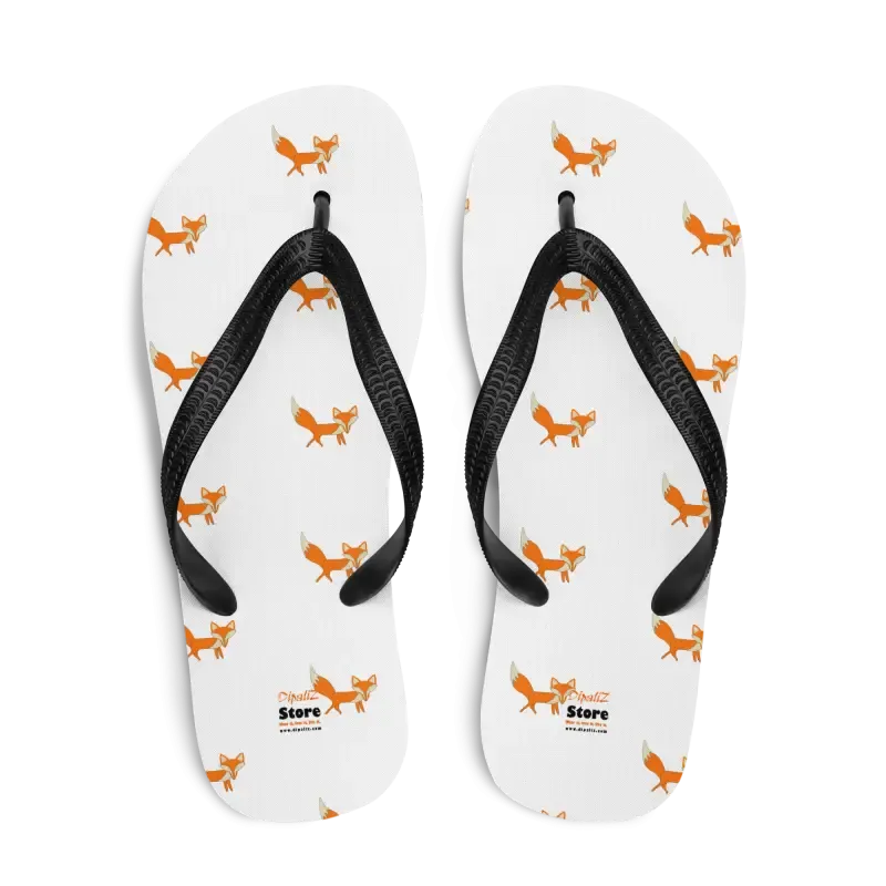 Red Fox Flip Flops with Rubber Sole to Sizzle Summer