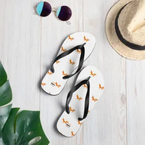 Red Fox Flip Flops with Rubber Sole to Sizzle Summer