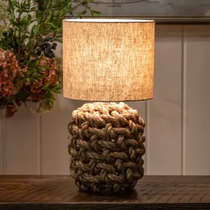 Rope Table Lamp - 19"