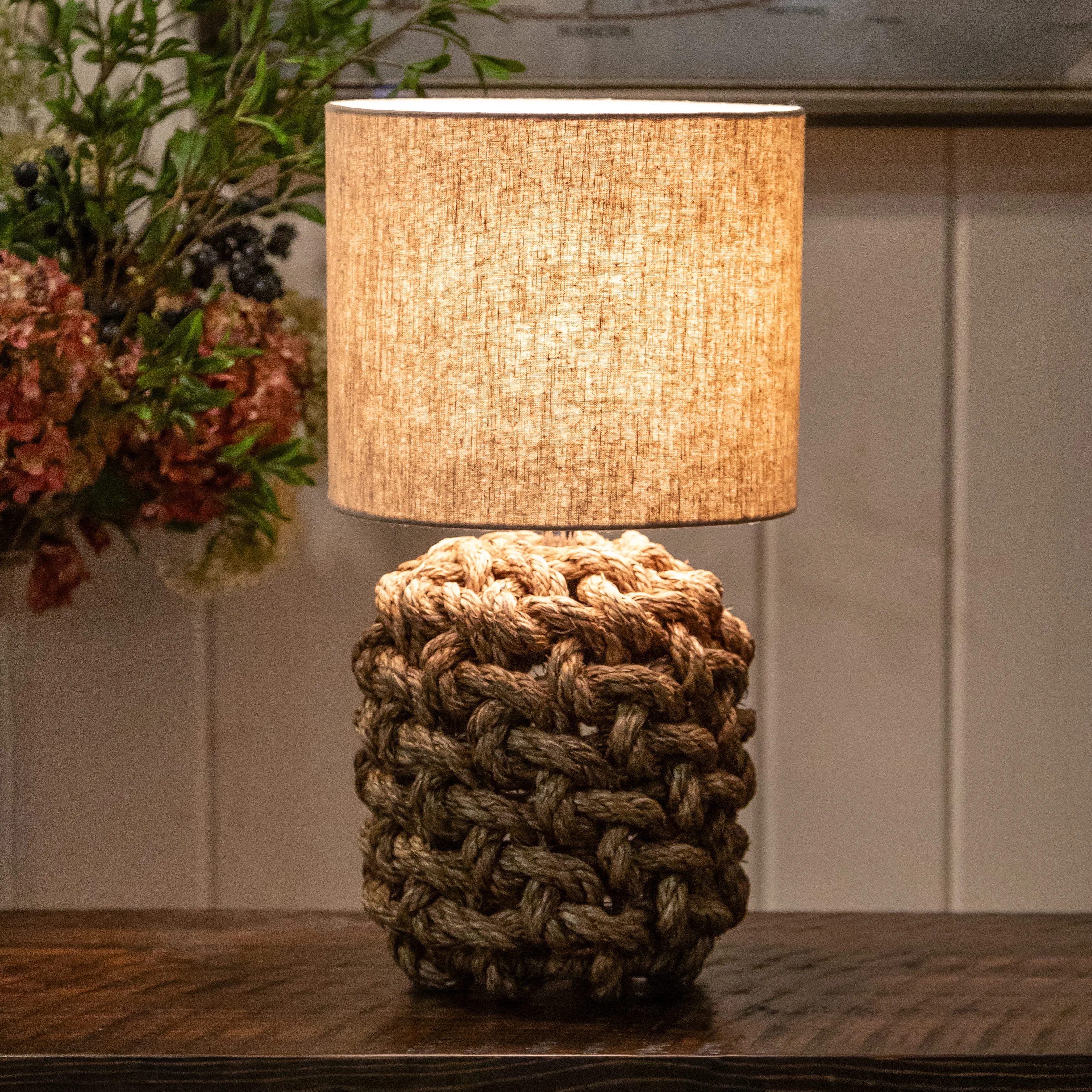 Rope Table Lamp - 19"