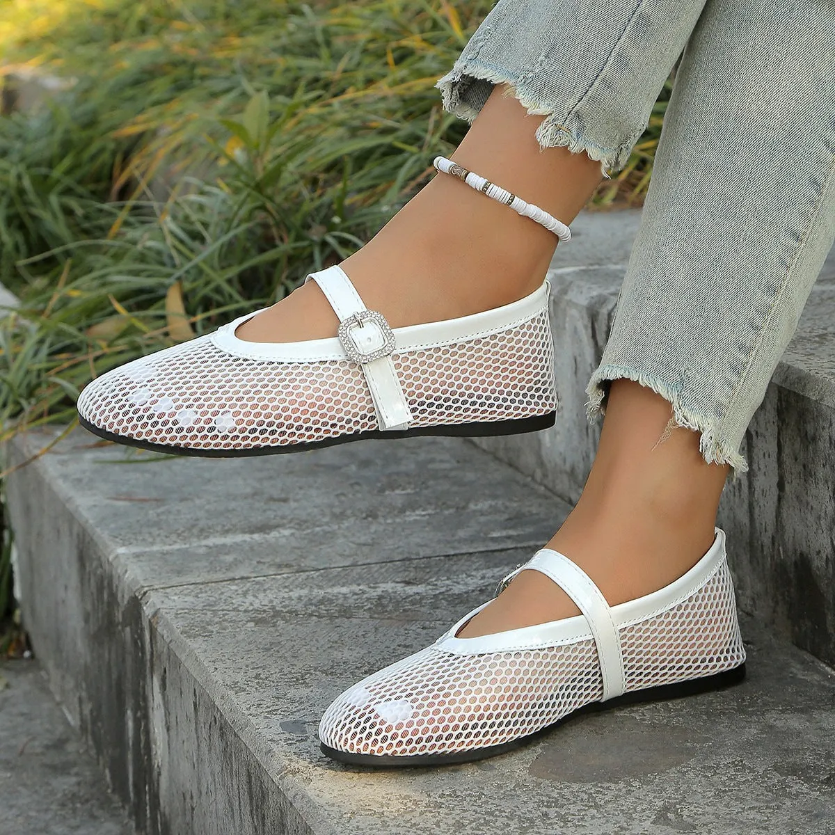 Round Toe Flats Sandals
