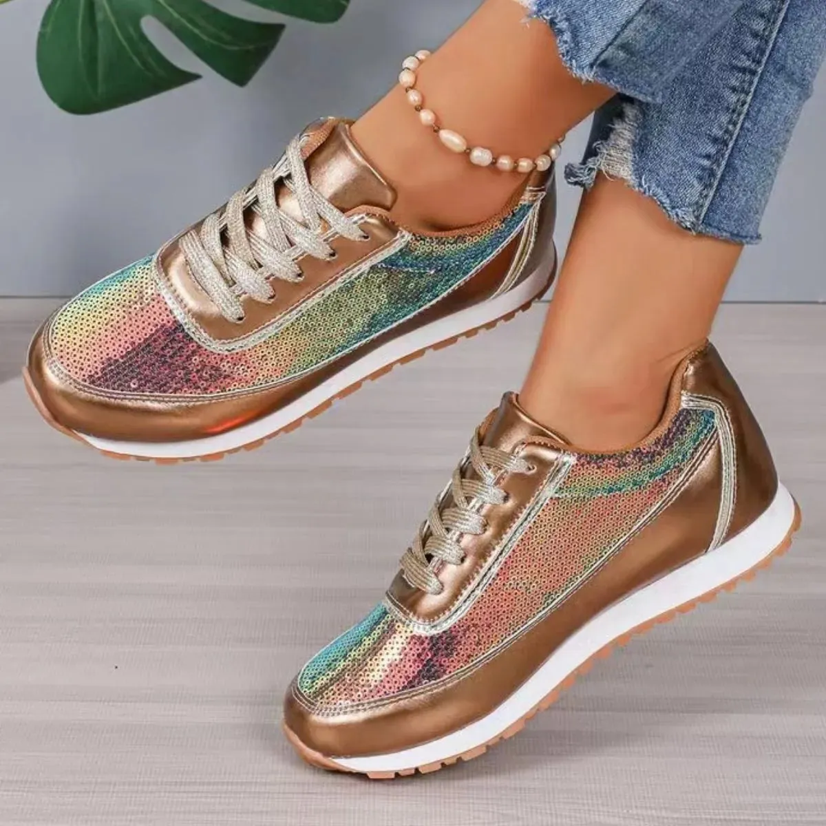 Round Toe Platform Athletic