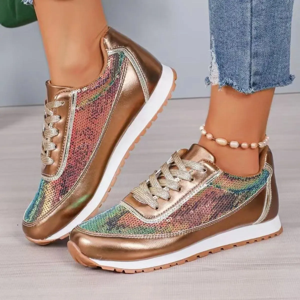 Round Toe Platform Athletic