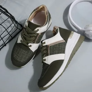 Round Toe Platform Sneakers