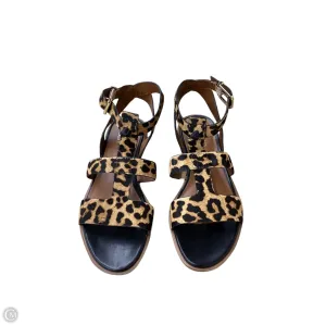 Sandals Flats By Franco Sarto In Animal Print, Size: 8.5