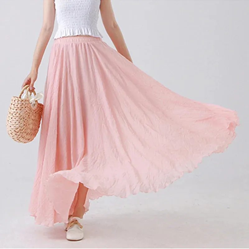 Serene Breeze | Linen Maxi Skirt