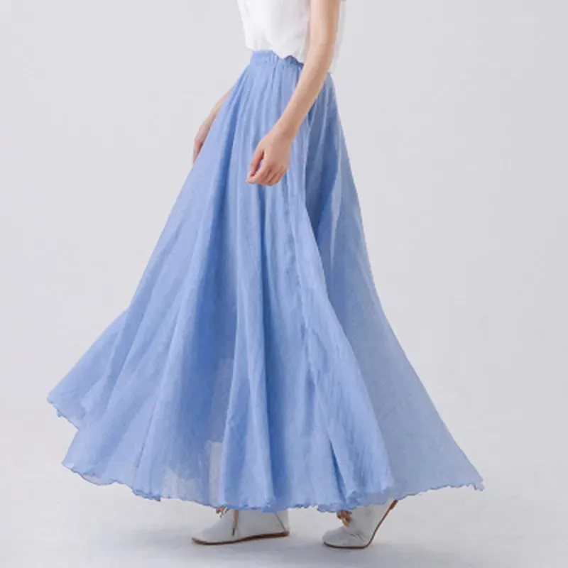 Serene Breeze | Linen Maxi Skirt