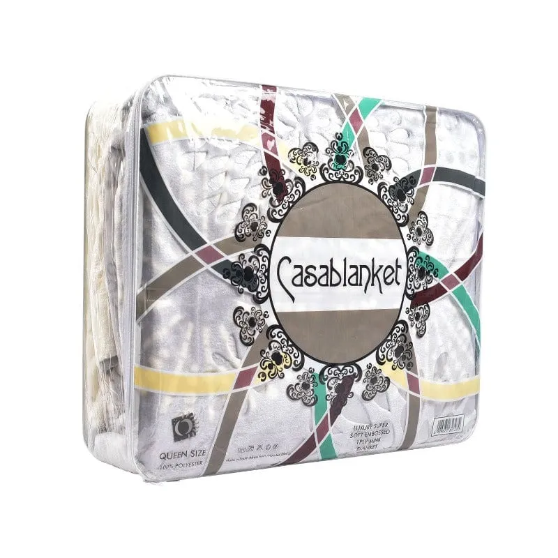 Sesli Casablanket Mink Blanket 1 Ply Queen
