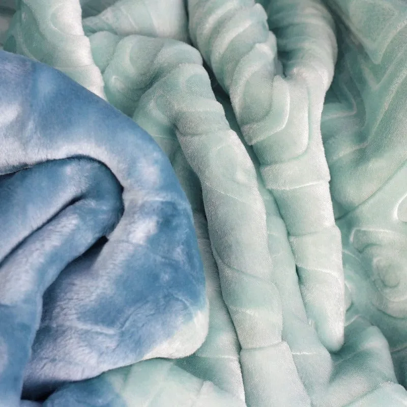 Sesli Colorful Mink Blanket 1 Ply Queen