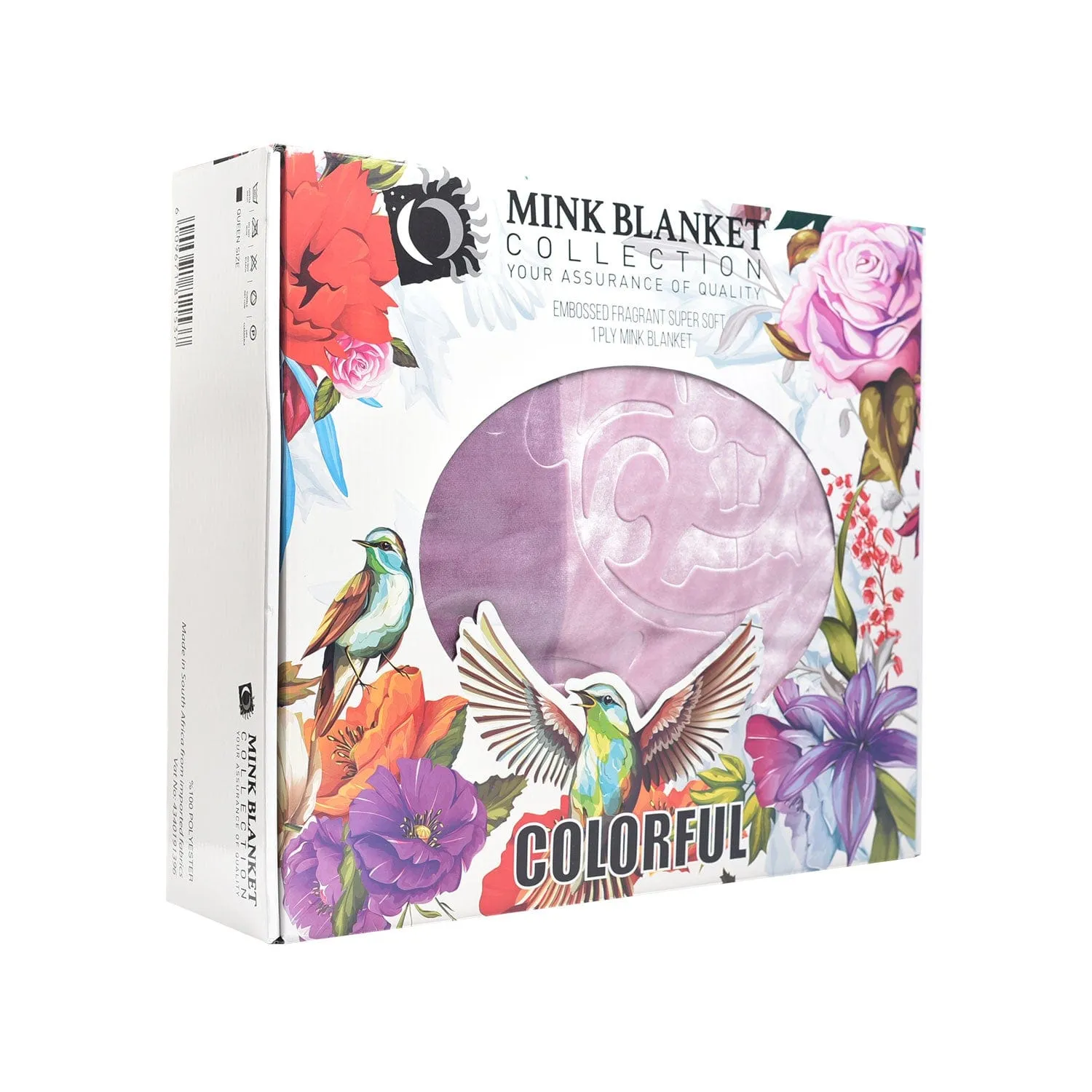 Sesli Colorful Mink Blanket 1 Ply Queen