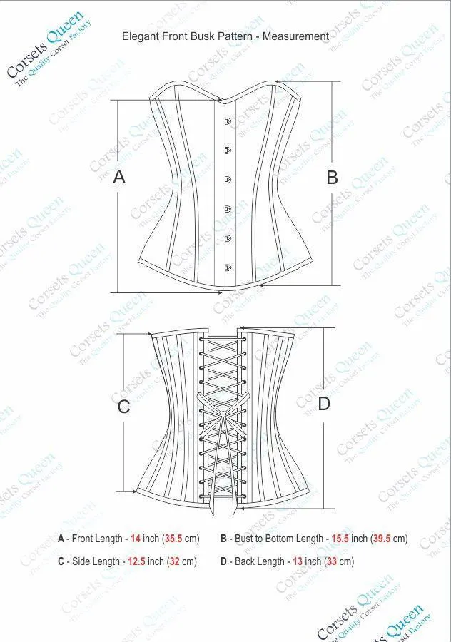 Shams Red PVC & Black Mesh Panelled Overbust Corset