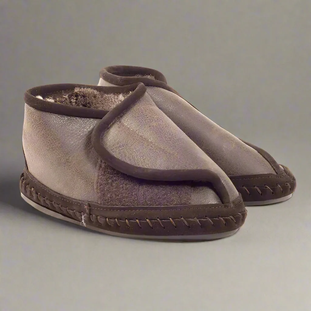 Sheepskin Comfort Slipper With Velcro Fastening