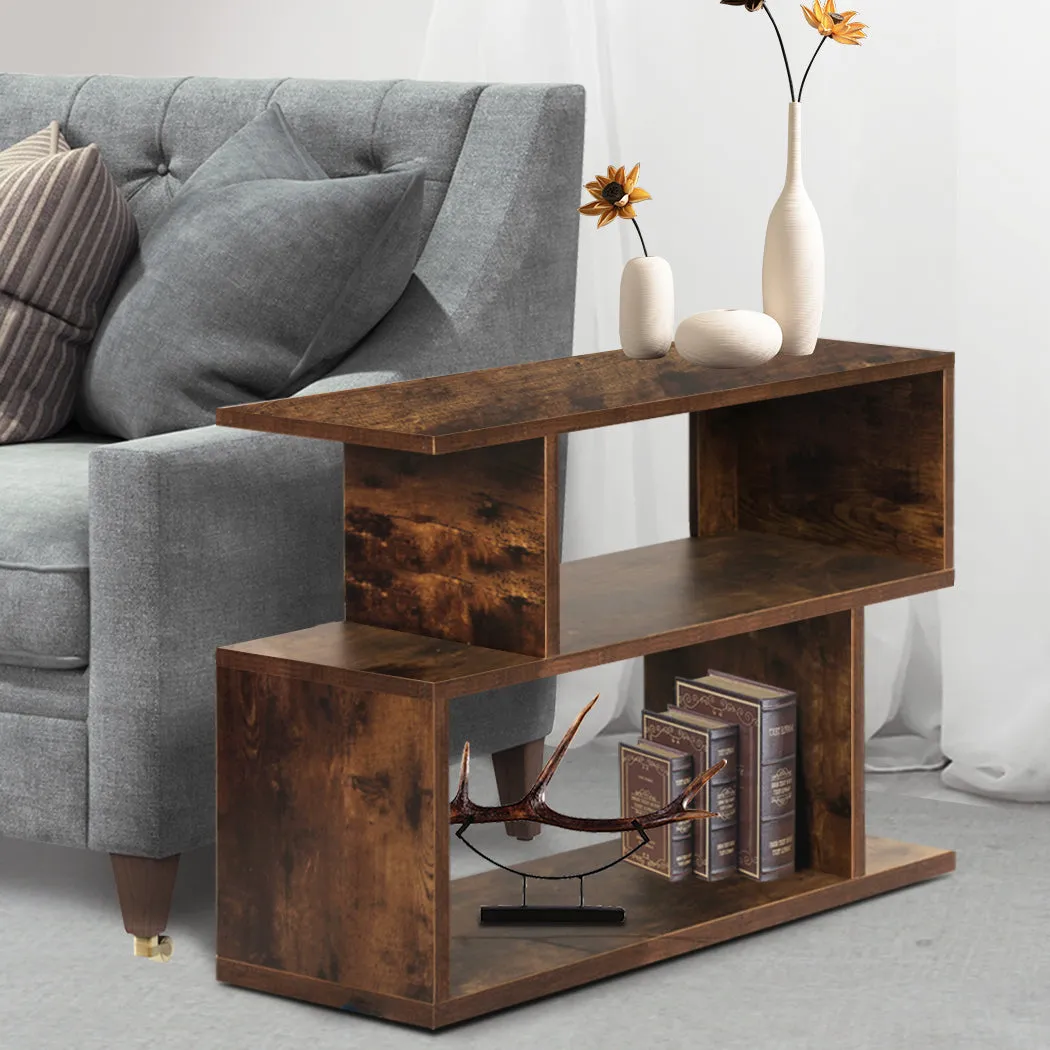 Side End Table Bedside Tables Wood Nightstand Storage Cabinet Shelf Rack