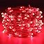 Silver Wire 33 Foot 100 LED USB Fairy String Lights with On/Off Switch