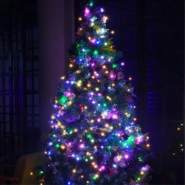 Silver Wire 33 Foot 100 LED USB Fairy String Lights with On/Off Switch