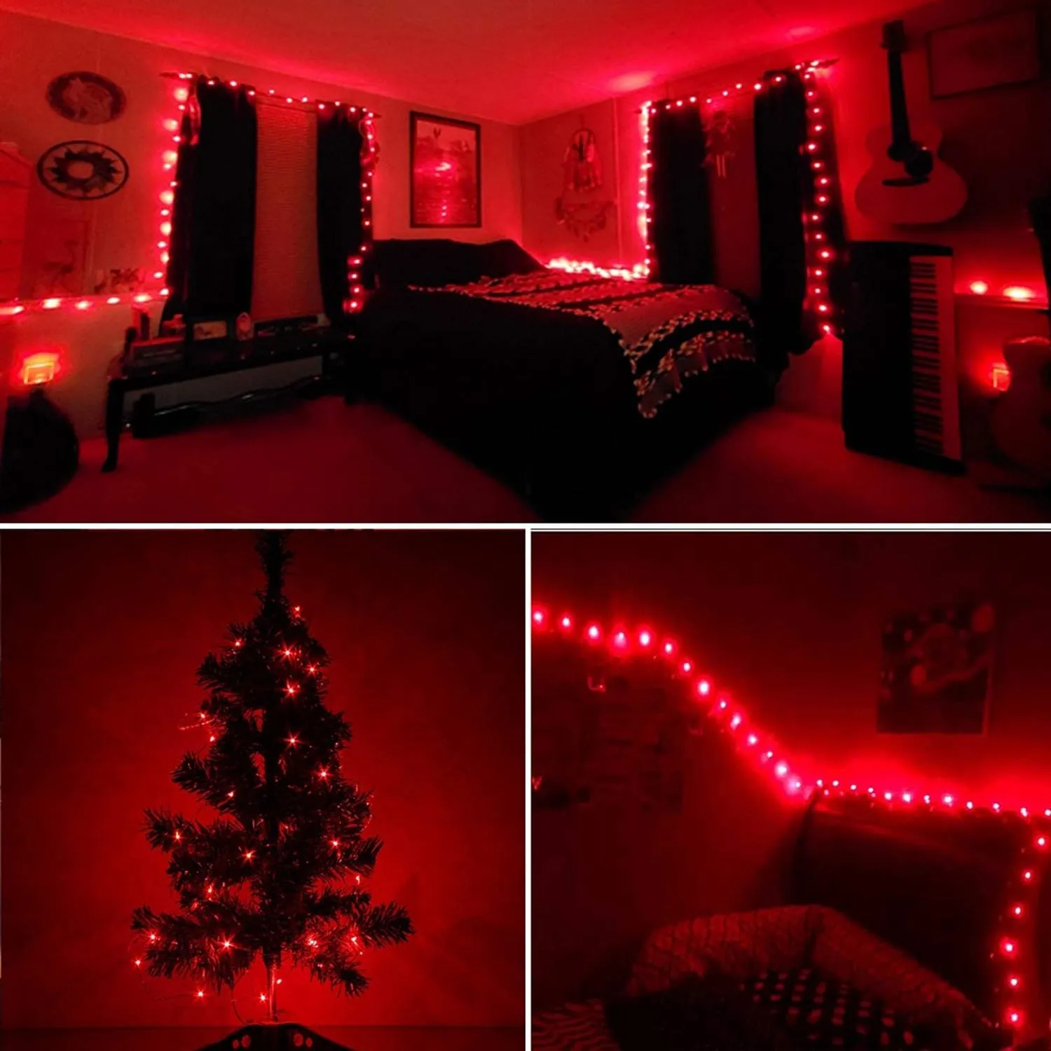Silver Wire 33 Foot 100 LED USB Fairy String Lights with On/Off Switch