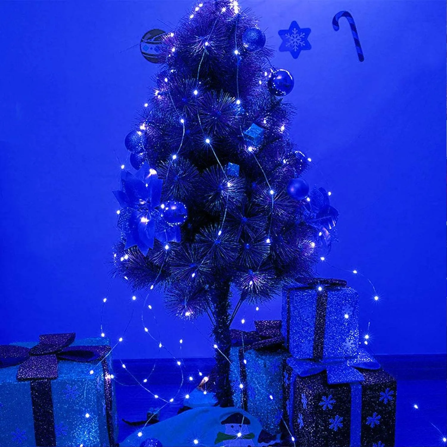 Silver Wire 33 Foot 100 LED USB Fairy String Lights with On/Off Switch