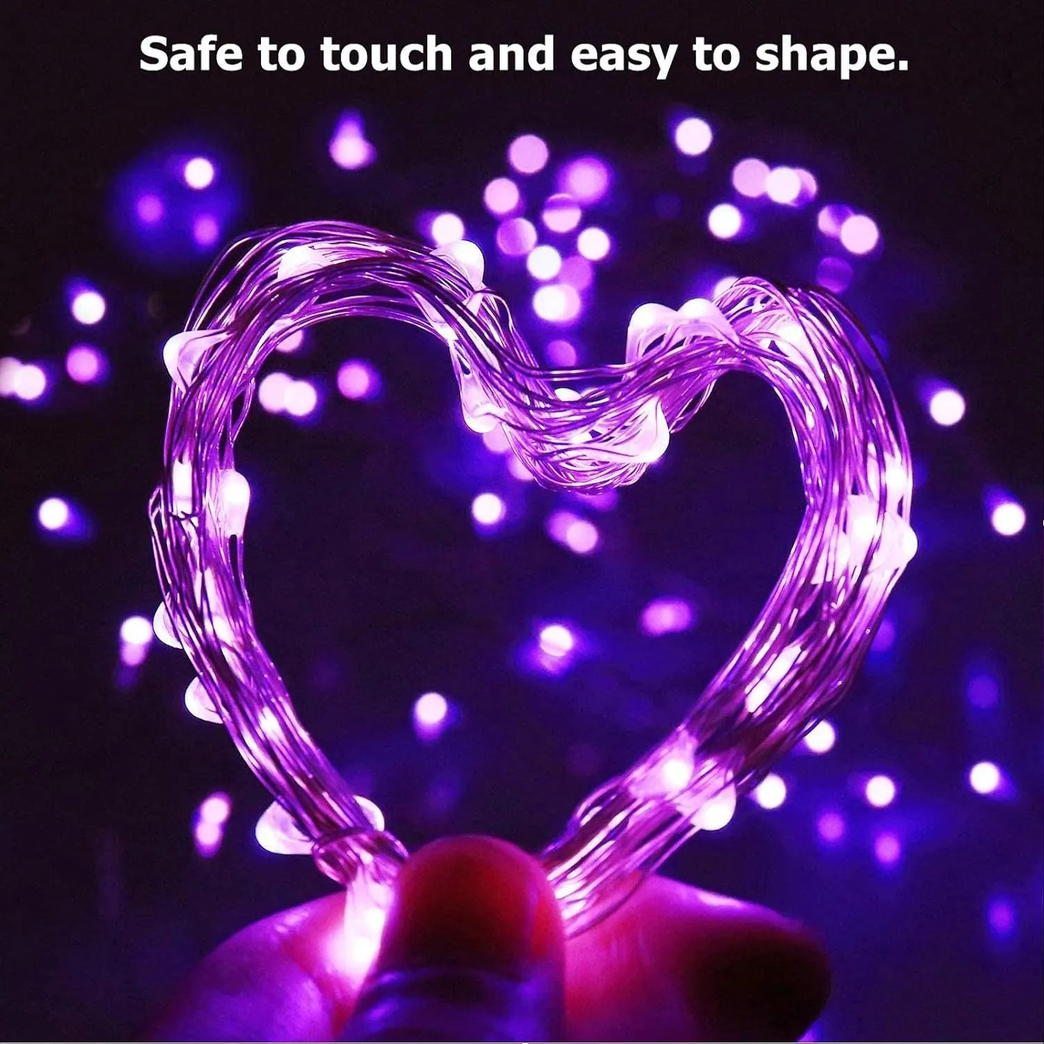 Silver Wire 33 Foot 100 LED USB Fairy String Lights with On/Off Switch