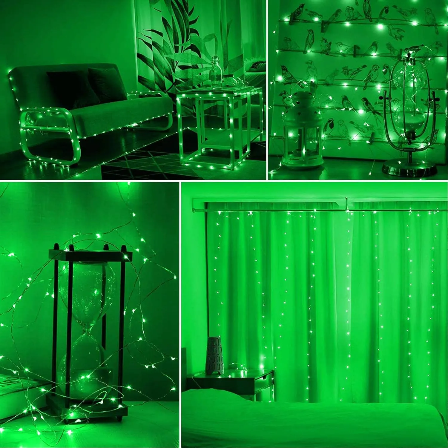Silver Wire 33 Foot 100 LED USB Fairy String Lights with On/Off Switch