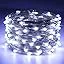 Silver Wire 33 Foot 100 LED USB Fairy String Lights with On/Off Switch