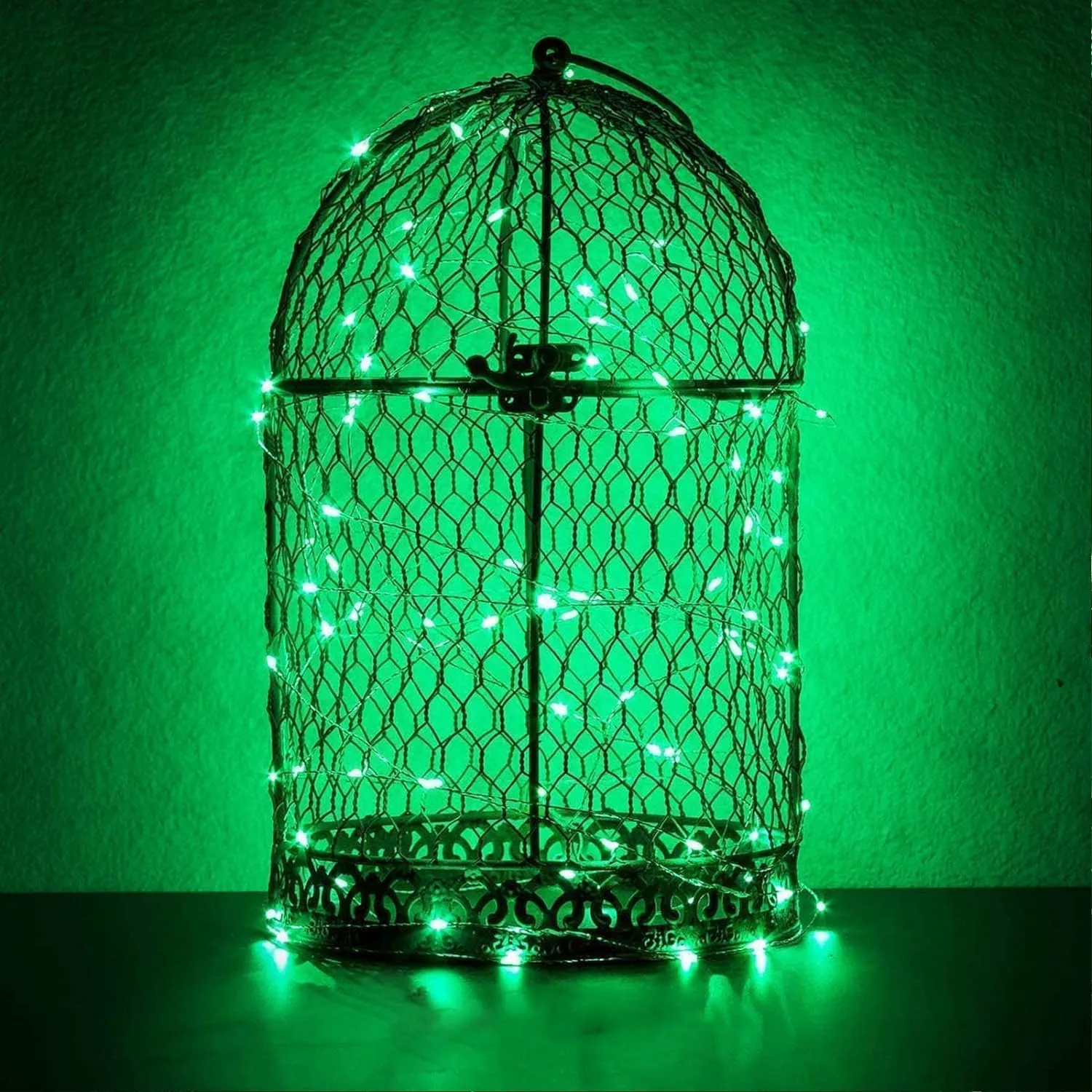 Silver Wire 33 Foot 100 LED USB Fairy String Lights with On/Off Switch