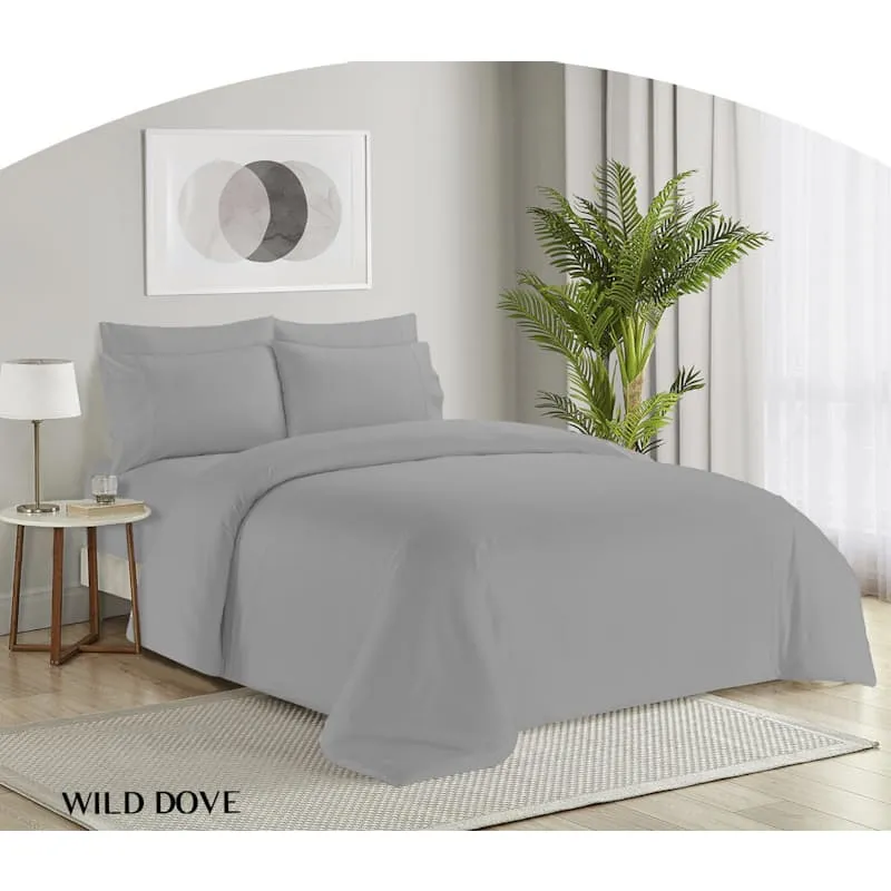 Simon Baker Organic Bamboo Cotton Wild Dove Duvet Cover Set