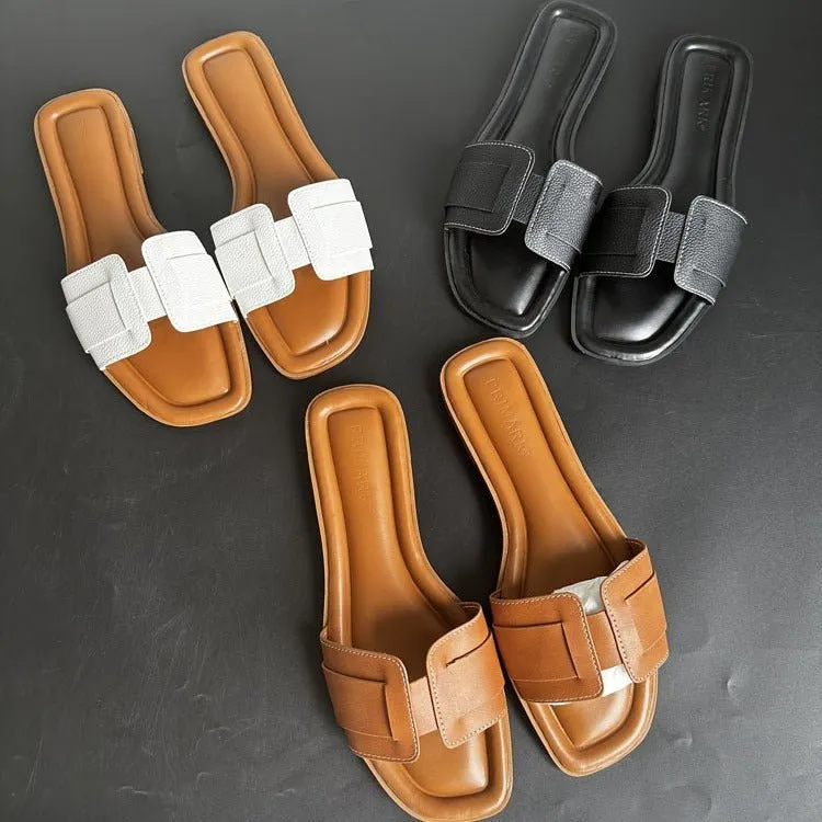 Slide Sandals – Padded Insole – Minimal Luxe Design