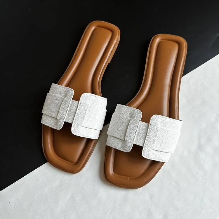 Slide Sandals – Padded Insole – Minimal Luxe Design
