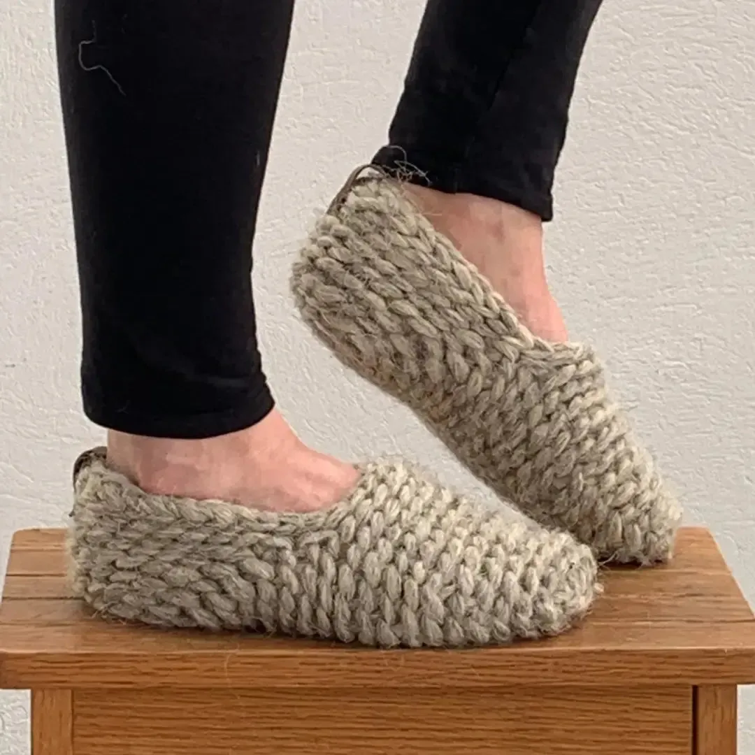 Slippers Indoor  Wool Organic Knitted