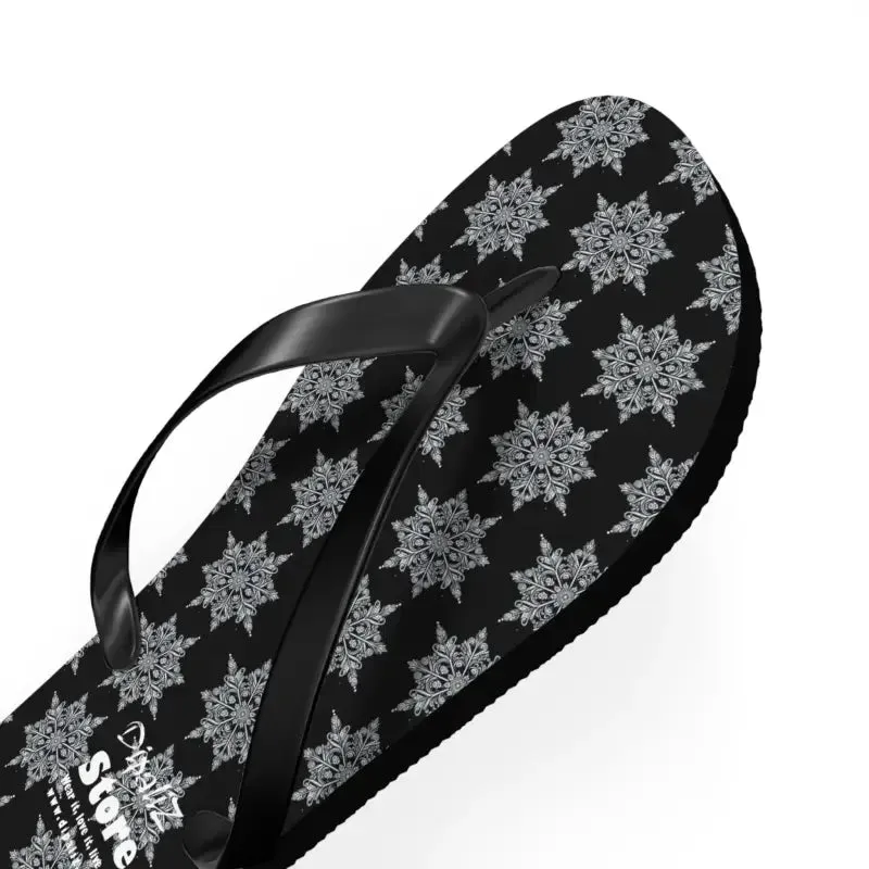 Snowflakes Flip Flops Bring Summer Vibes