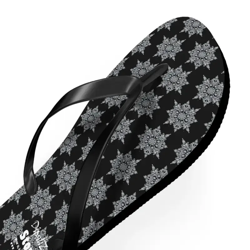 Snowflakes Flip Flops Bring Summer Vibes