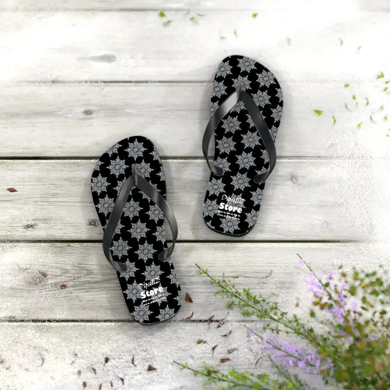 Snowflakes Flip Flops Bring Summer Vibes