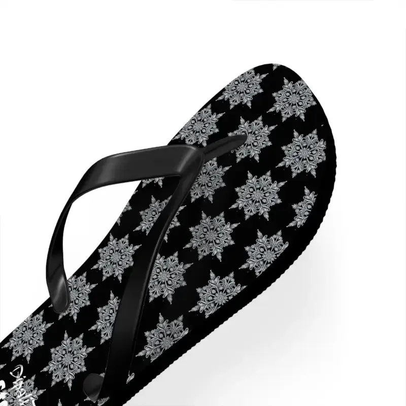 Snowflakes Flip Flops Bring Summer Vibes