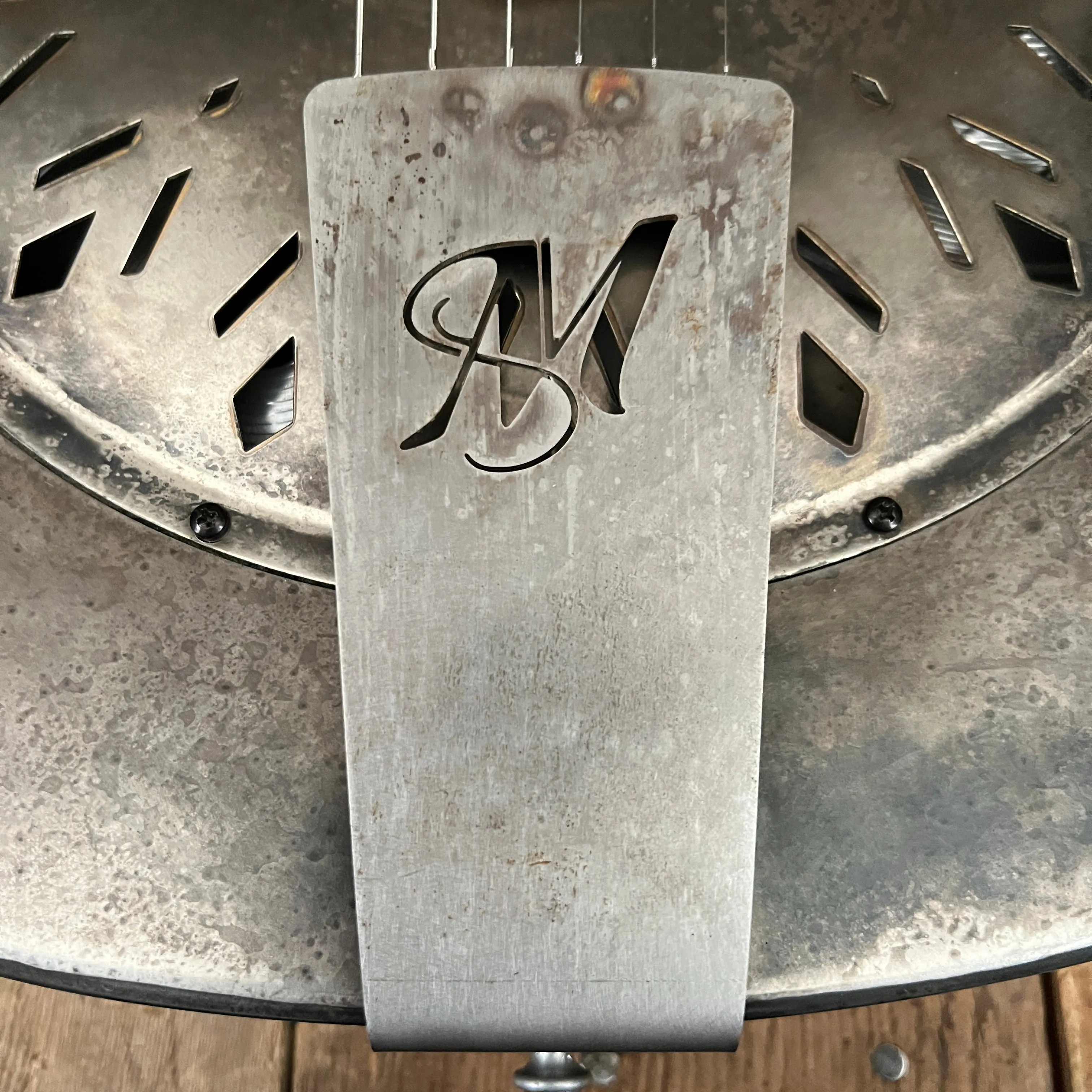 SOLD - Mule Resophonic Tri Cone Resonator Acoustic Electric Aged Cutaway