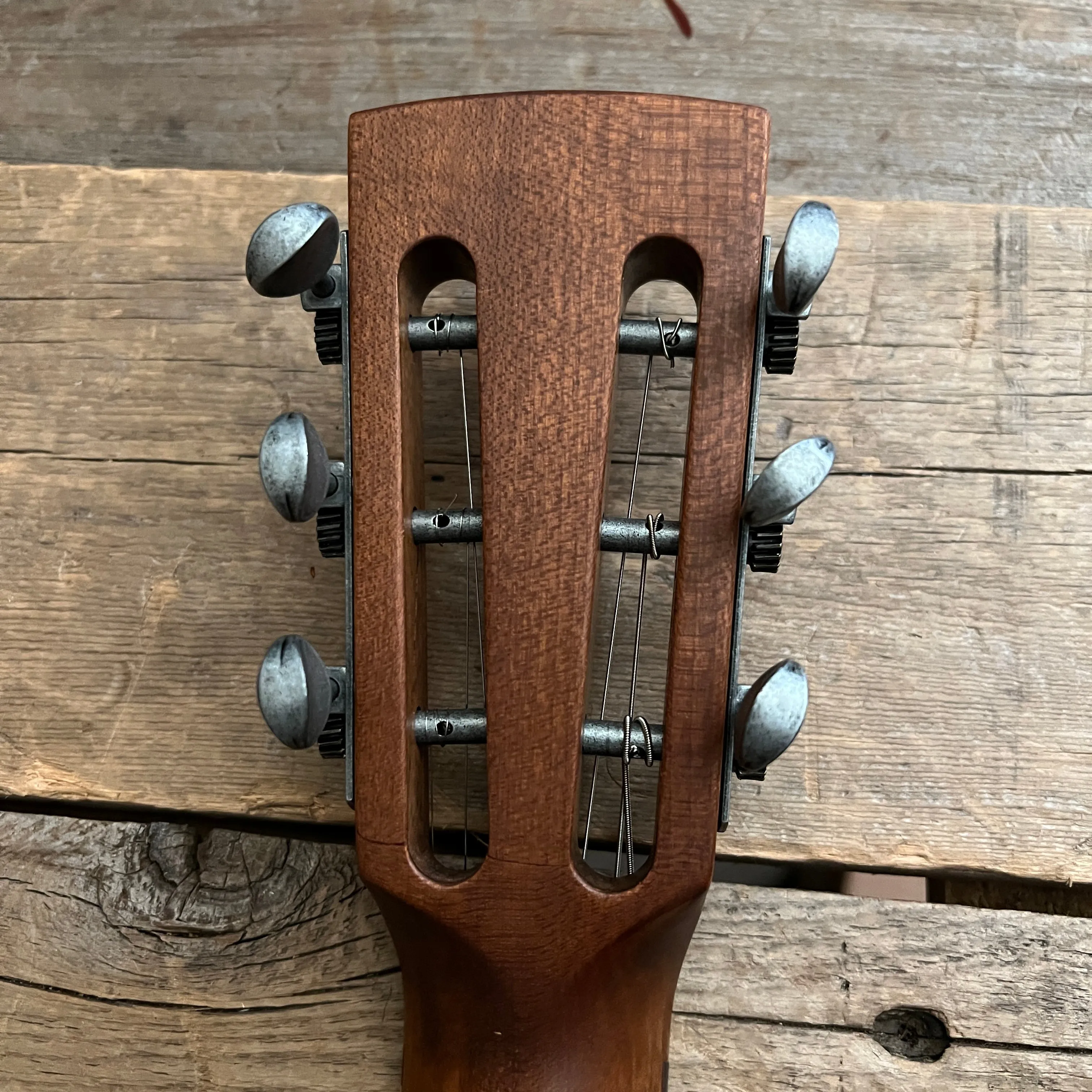 SOLD - Mule Resophonic Tri Cone Resonator Acoustic Electric Aged Cutaway