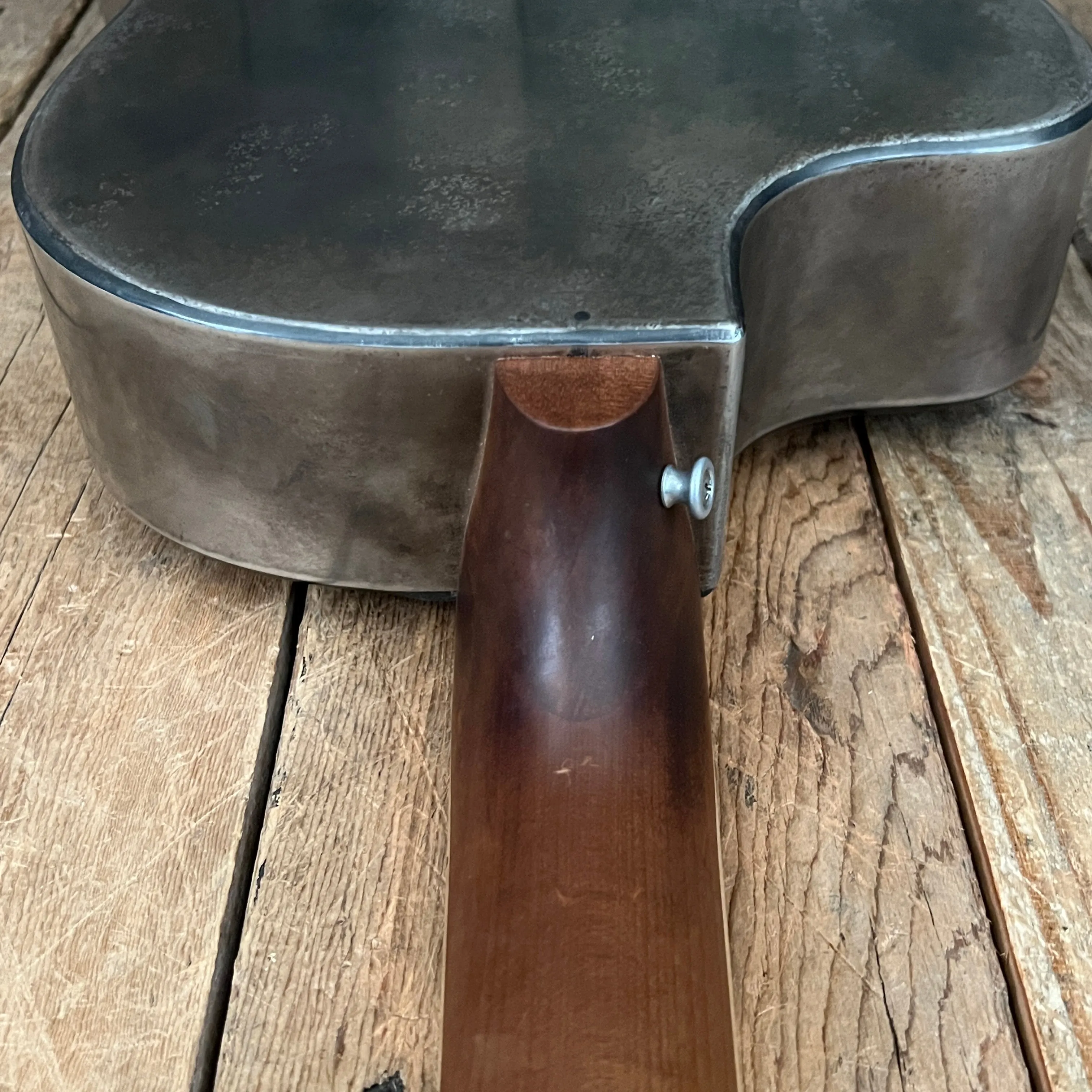 SOLD - Mule Resophonic Tri Cone Resonator Acoustic Electric Aged Cutaway