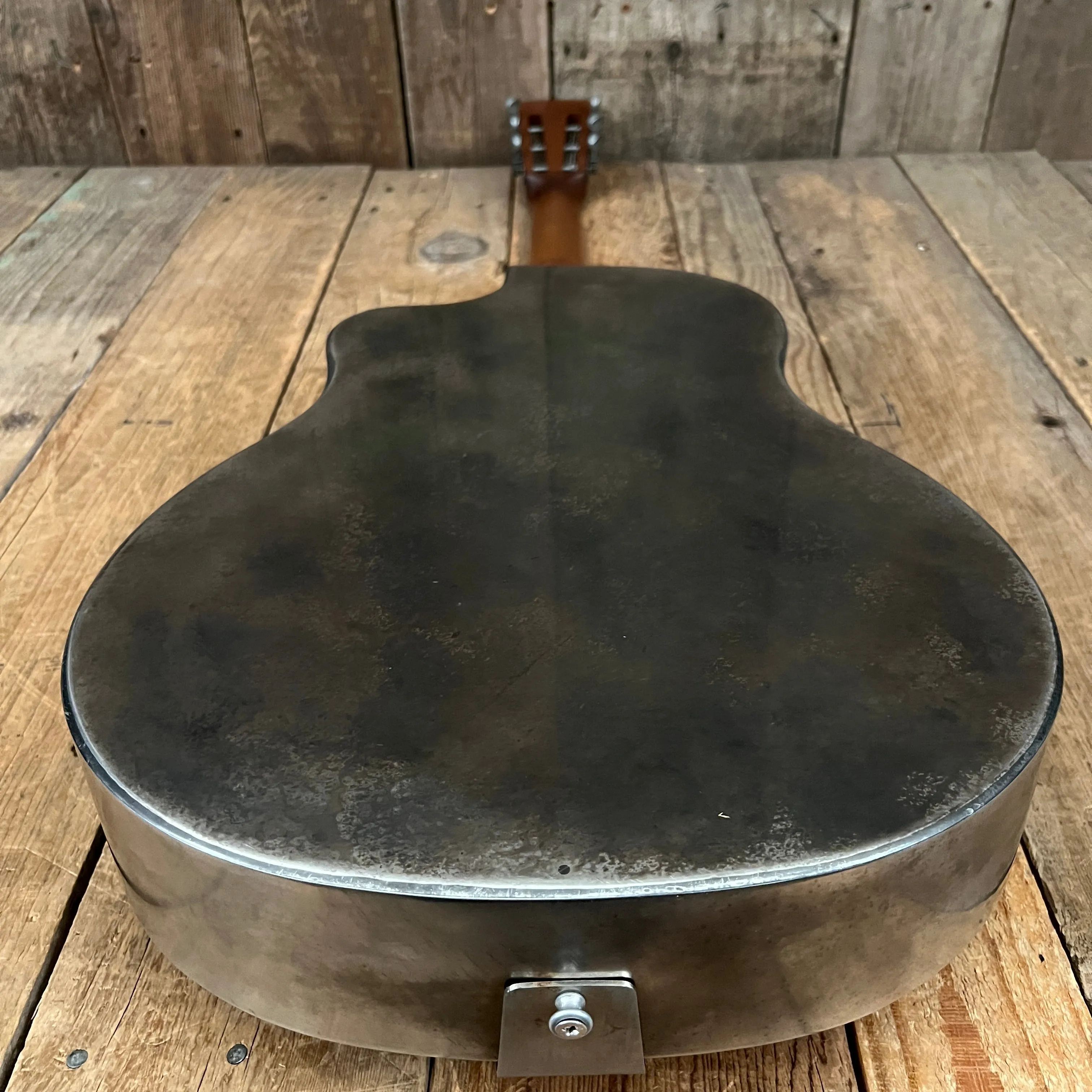SOLD - Mule Resophonic Tri Cone Resonator Acoustic Electric Aged Cutaway
