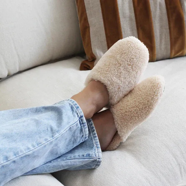 Southbank Sheepskin Slippers - Macadamia
