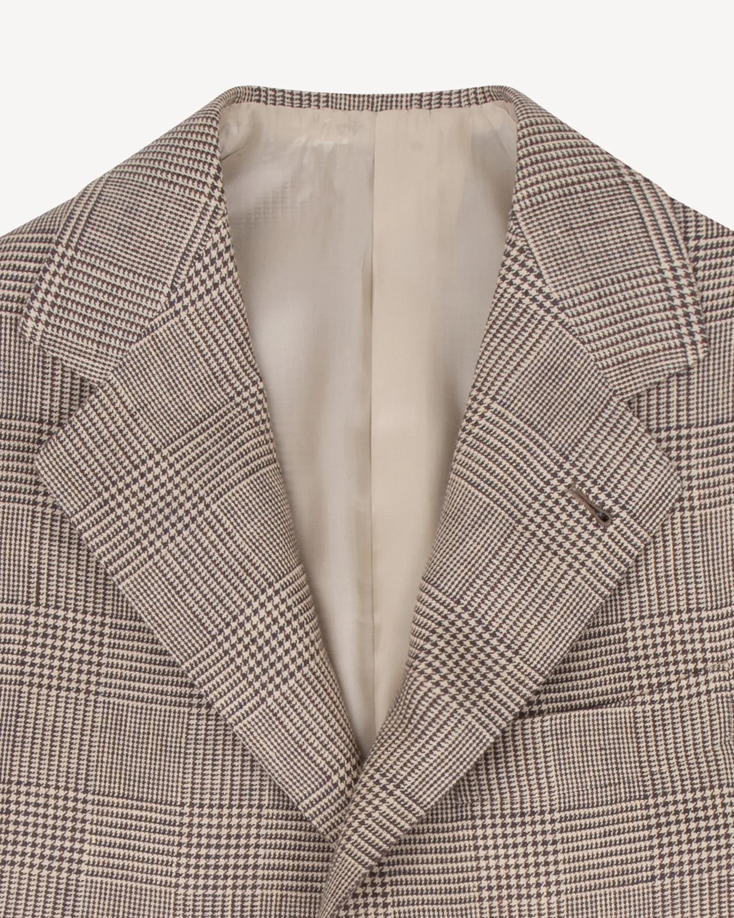 Sport Coat Brown Prince of Wales Linen
