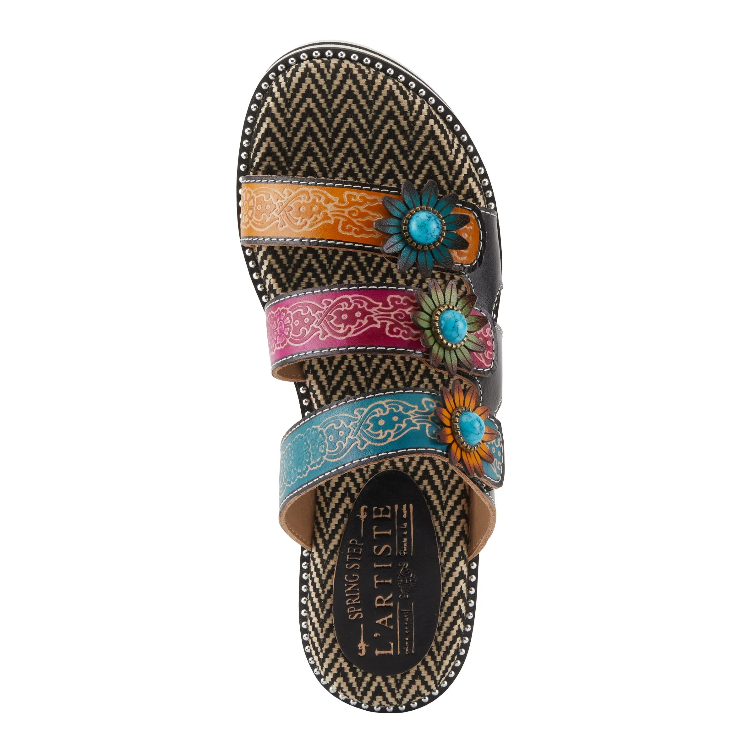 Spring Step Shoes  L'Artiste Maryse Sandals Women’s Leather Slide